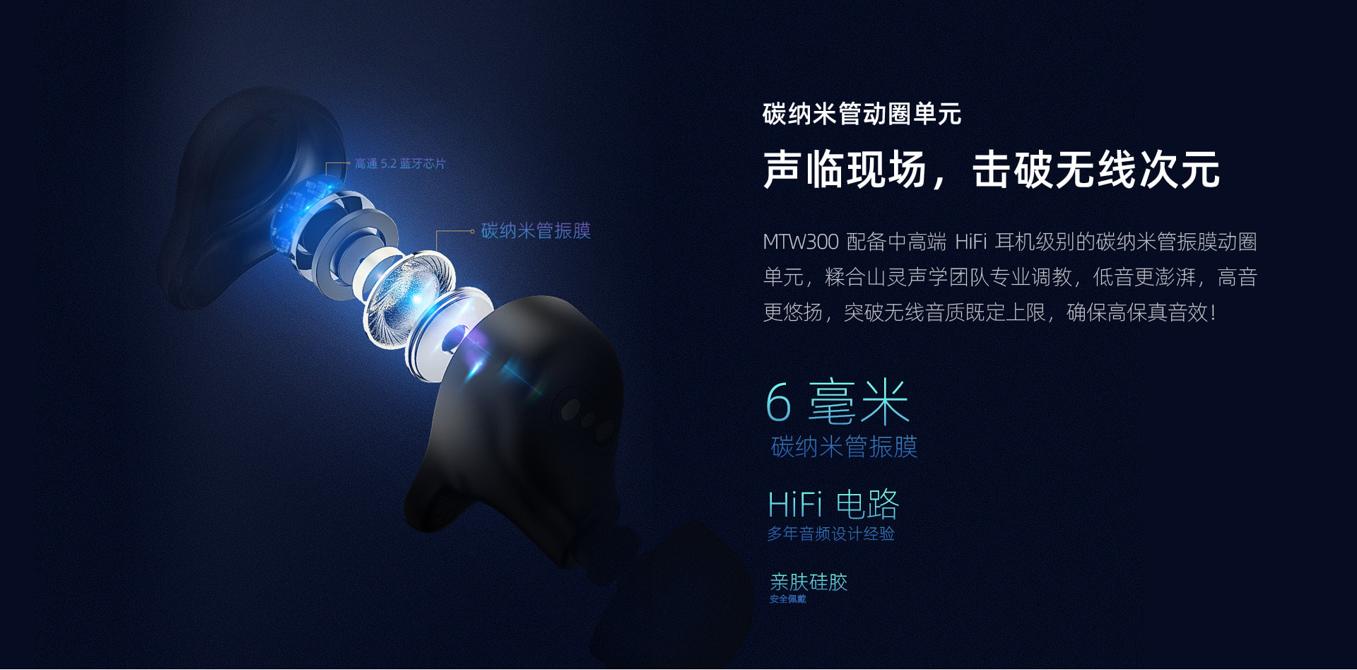 MTW300 真无线蓝牙耳机