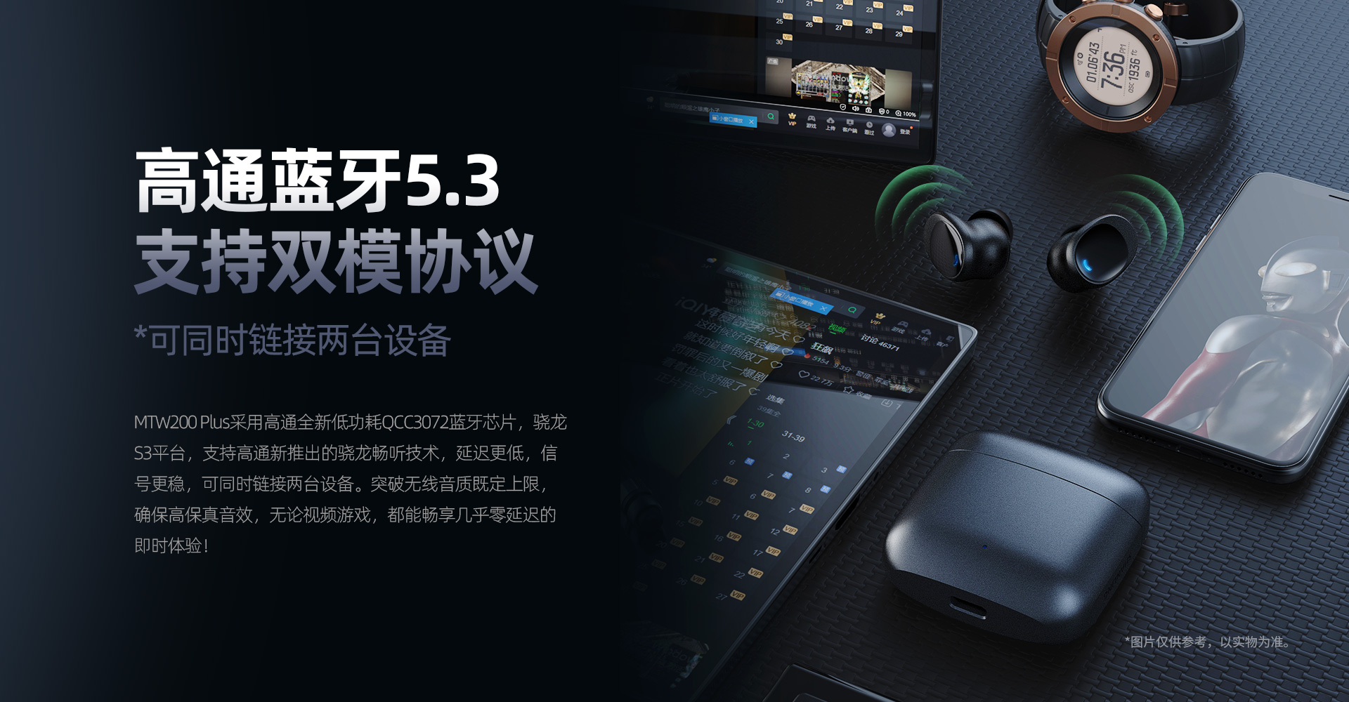 MTW200 Plus 真无线HiFi耳机