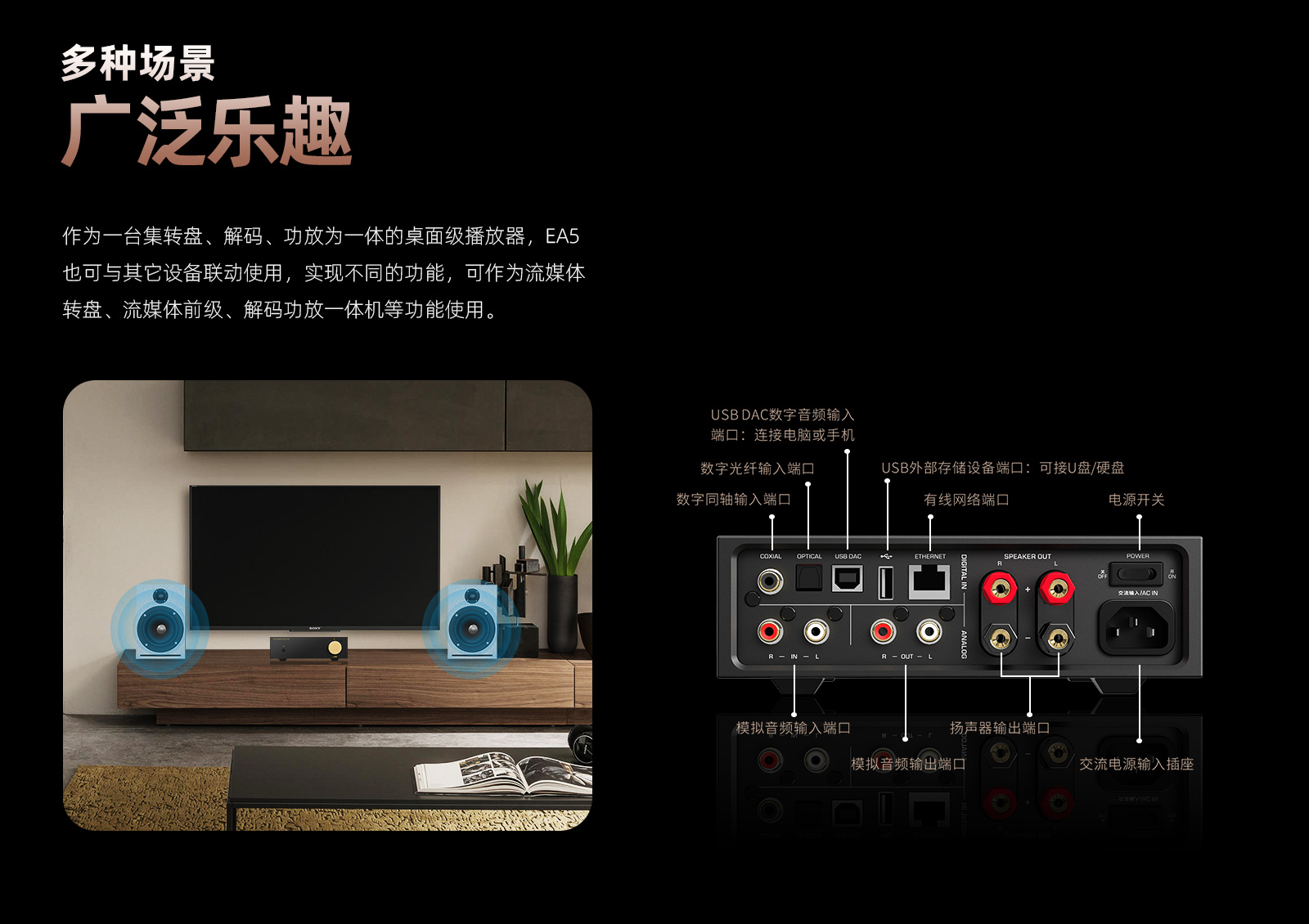 EA5 流媒体功放一体机