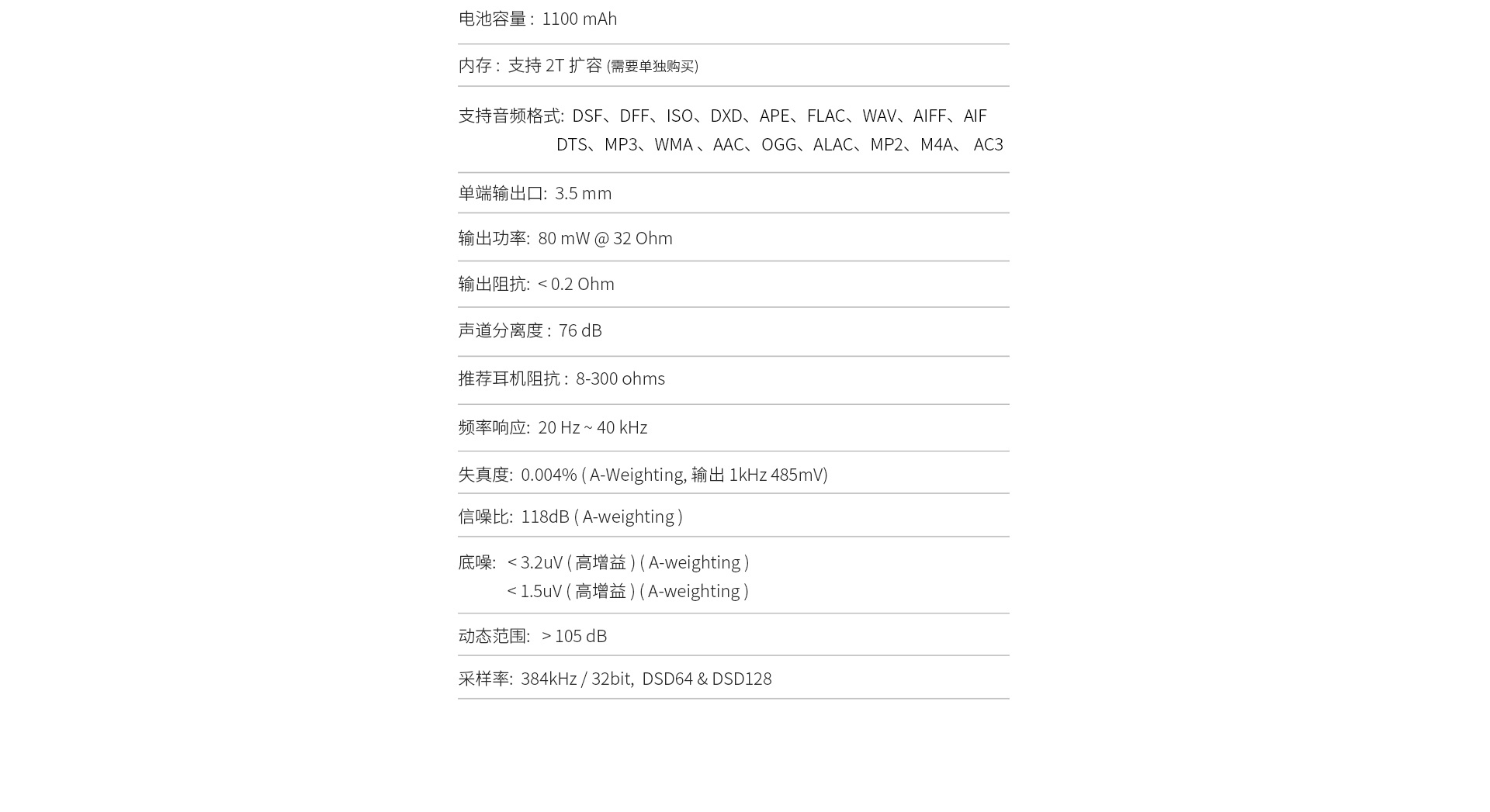 Q1便携HI-FI音乐播放器