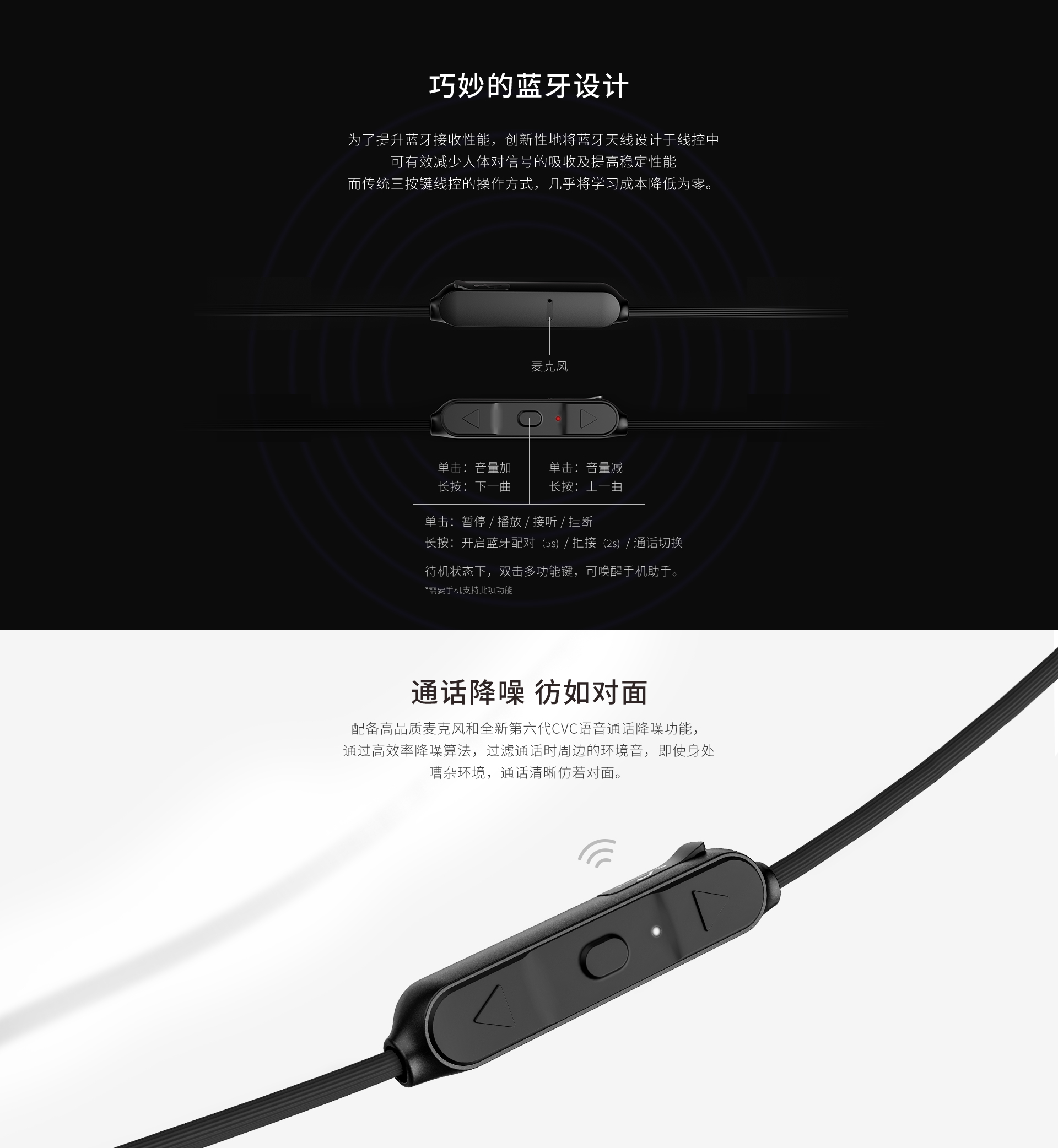 MW100 颈挂式蓝牙耳机